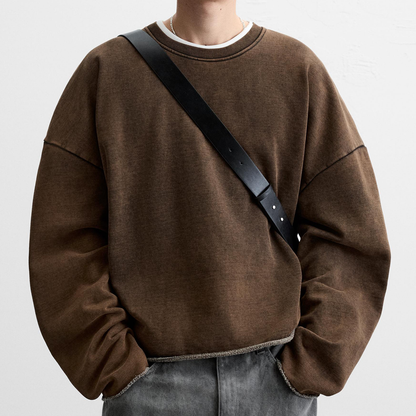 Unisex Washed Cropped Sweatshirt