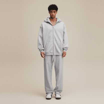 Zip-up Hoodie with Built-in Face Mask
