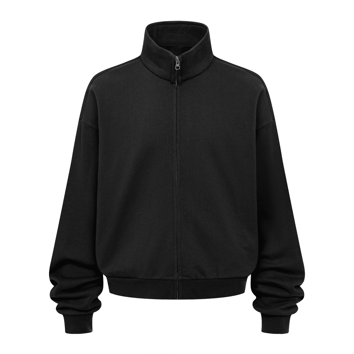 Unisex Heavyweight Brushed Stand-Collar Zip-Up Jacket (410GSM)
