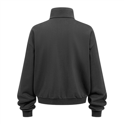 Unisex Heavyweight Brushed Stand-Collar Zip-Up Jacket (410GSM)