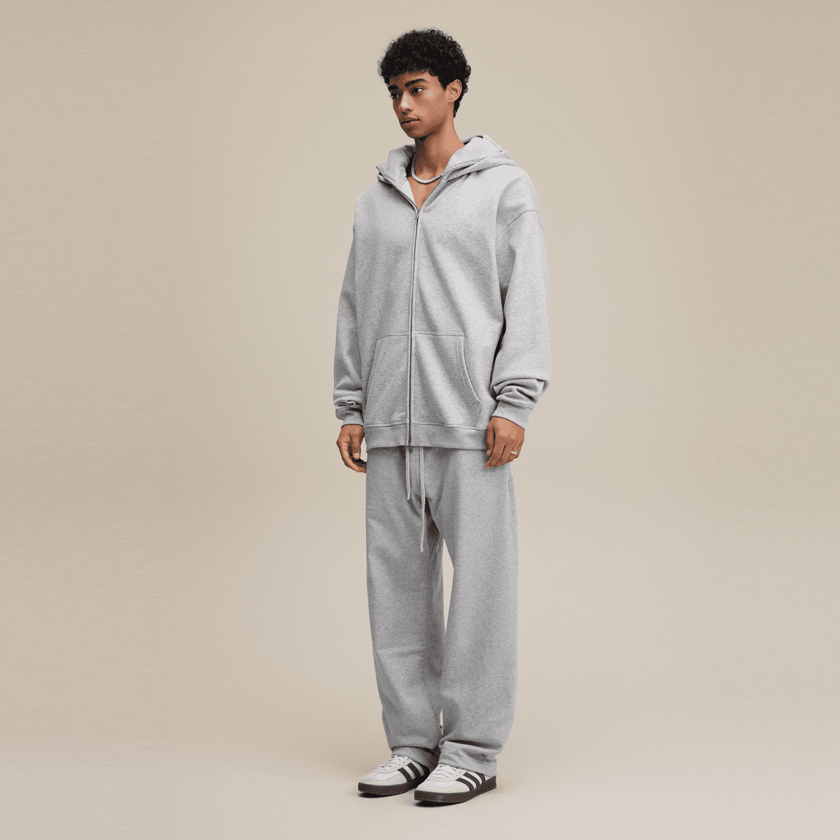 Zip-up Hoodie with Built-in Face Mask