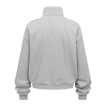Unisex Heavyweight Brushed Stand-Collar Zip-Up Jacket (410GSM)