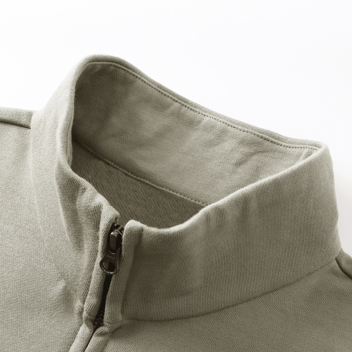 Unisex Heavyweight Brushed Stand-Collar Zip-Up Jacket (410GSM)