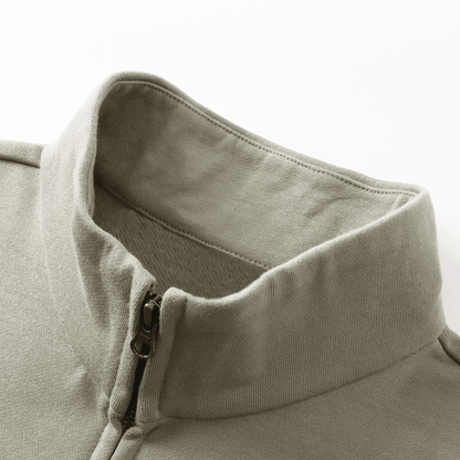 Unisex Heavyweight Brushed Stand-Collar Zip-Up Jacket (410GSM)