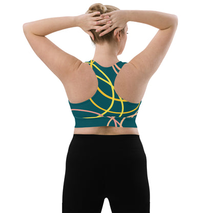 Longline sports bra