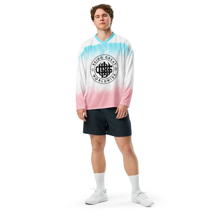 Recycled hockey fan jersey