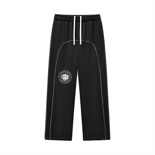 Contrast-Stitched Fleece Sweatpants