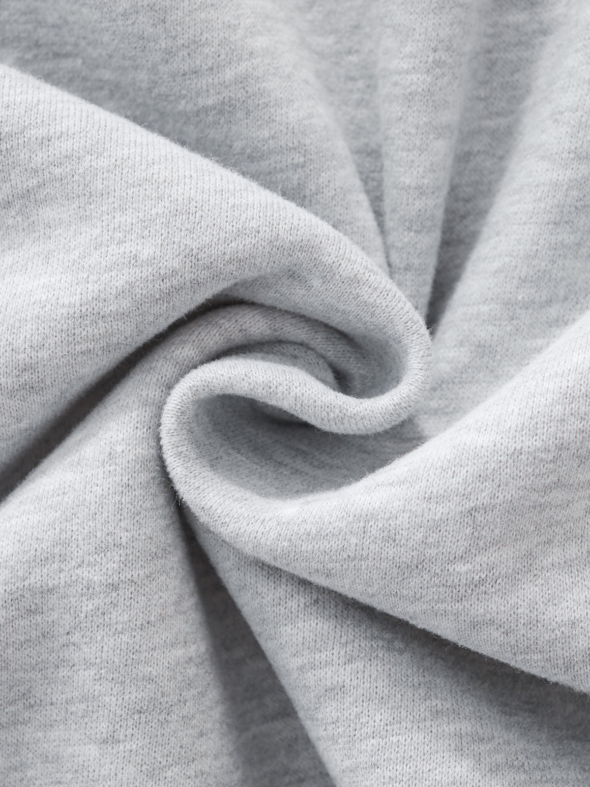 Contrast-Stitched Boxy Fleece Zip Hoodie